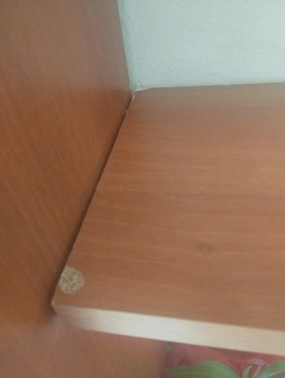 Mueble de salón madera y cristal