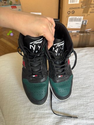 Zapatillas Tommy Hilfiger Negras y Verdes