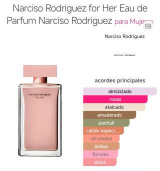 Narciso Rodriguez for her Eau de Parfum.