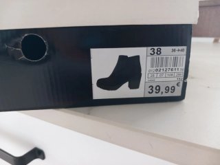 Botines negros tacón La Halle