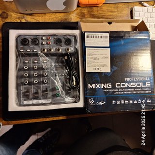 Mixer Audio 4 Canali USB/BT Nuovo