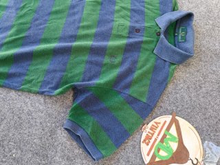Polo Fred Perry a righe blu e verdi taglia M