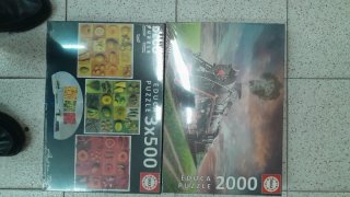 2 Puzzles Educa 3x500 y 2000 piezas
