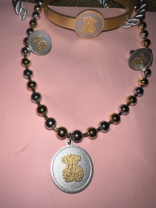 Set Tous Oso Acero Dorado y Plateado