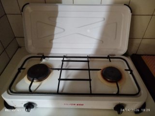 Hornillo de cocina dos fuegos