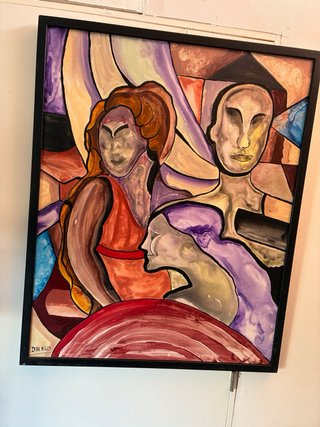 Cuadro Lienzo Pintura a Mano DYANGO