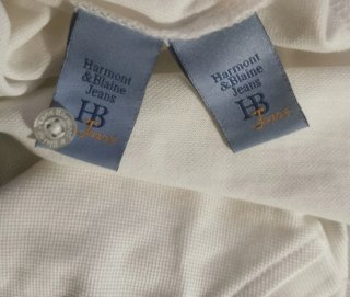 Polo Harmont & Blaine uomo bianca tshirt cotone