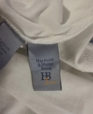 Polo Harmont & Blaine uomo bianca tshirt cotone