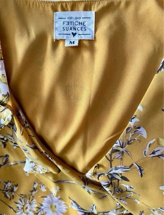 Vestido Fetiche Suances floral amarillo