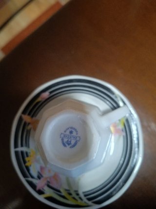 Juego de café porcelana floral