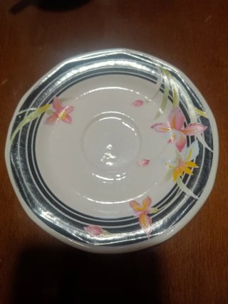 Juego de café porcelana floral