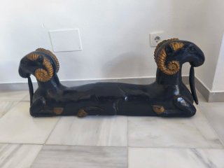Mesa Vintage Cristal Carneros Madera