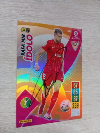 Cromo Rafa Mir firma original