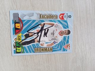 Cromo Rafa Mir,Escudero y Vaclik firma original