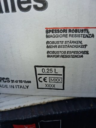 10 scatole Bormioli Rocco Bicchieri Birra 0,25L