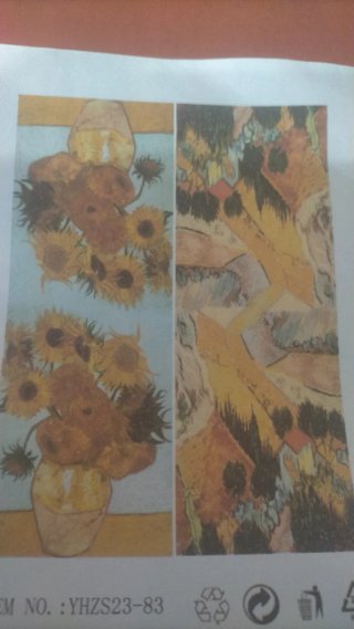 Foulard Notte Stellata girasoli e Mandorlo di Van