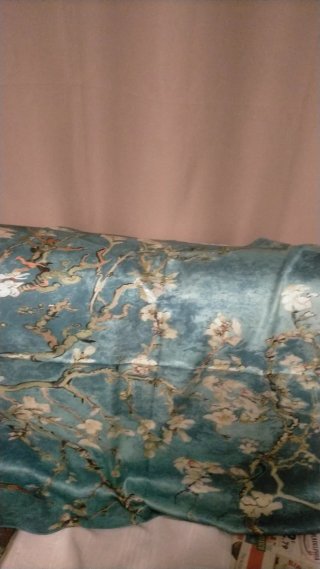 Foulard Notte Stellata girasoli e Mandorlo di Van