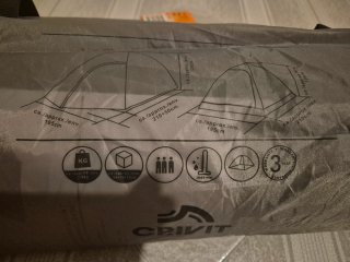 Tienda de campaña Crivit Lidl 3 personas. Nueva