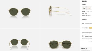 Gafas de sol Ray-Ban RB3809 Hombre Dorado