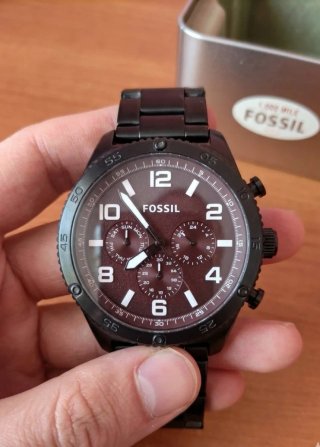Orologio Fossil Uomo Nero/Marrone
