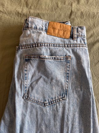 Pantalón vaquero ancho azul