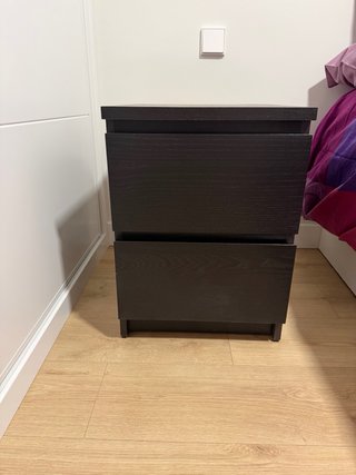 Comodini (2) IKEA MALM Nero