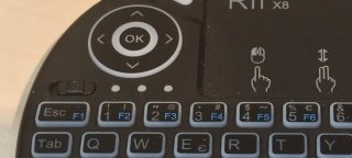Mini Teclado Rii X8 con Touchpad y Luz