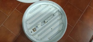 Plafón de gran tamaño LED RGB regulable con mando