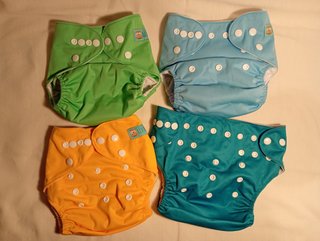 20 Pañales Reutilizables AlvaBaby + 30 Insertos