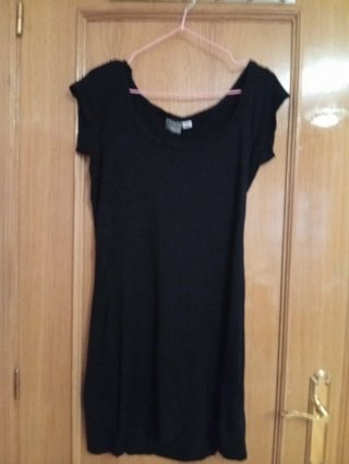 Vestido negro ajustado, sirve para talla M, L y XL