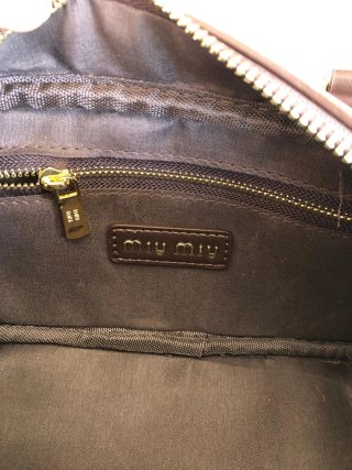 Borsa Miu Miu Marrone