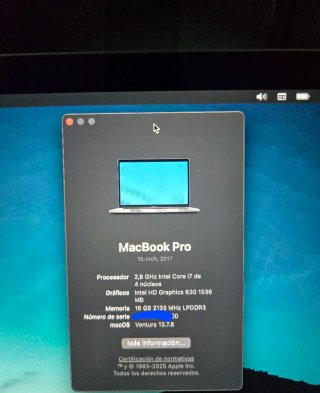 MacBook Pro i7 16GB RAM 500GB SSD