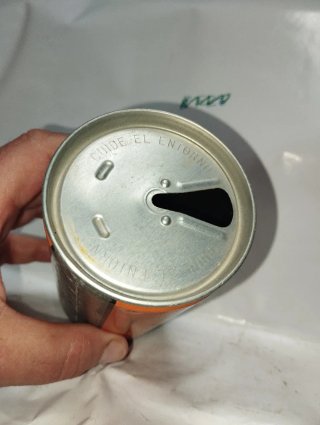 Lata Schweppes Naranja vintage para colección