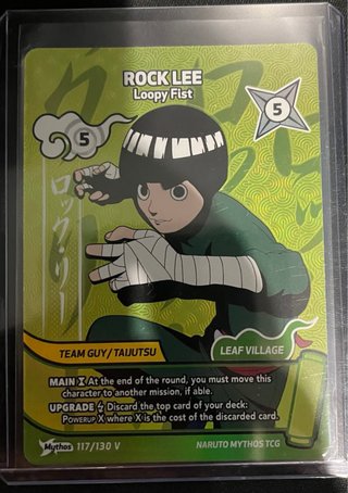 Carta Rock Lee Loopy Fist Naruto Mythos 117/130 V