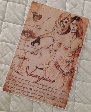 Poster de Lienzo "Manuscrito Vampirico"