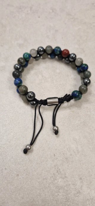 Pulsera de cuentas con cierre ajustable