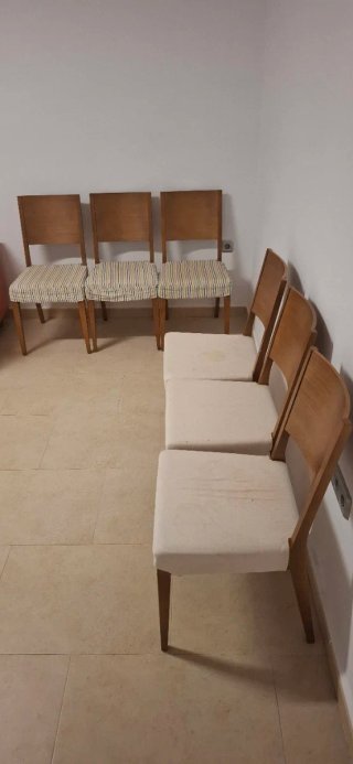 Juego de 6 sillas de comedor (10 euros por silla)