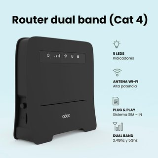 Router Portátil ADOC WiFi con Ranura SIM