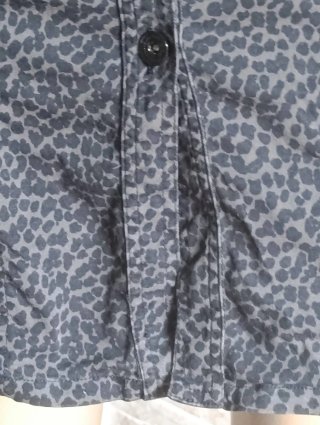 Vestido palabra de honor leopardo gris