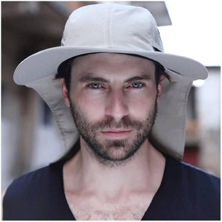 Gorro Pescador Unisex Ajustable Sombrero Gris