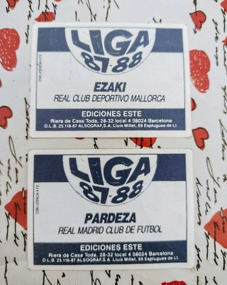 ANTIGUOS CROMOS DE FÚTBOL  LIGA 87/88