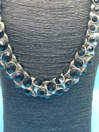 Collar Zara Negro y Plateado