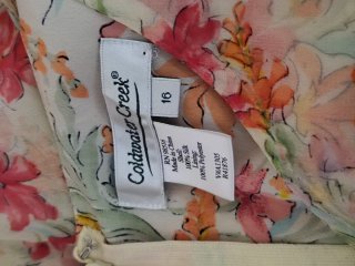 Vestido floral Coldwater Creek