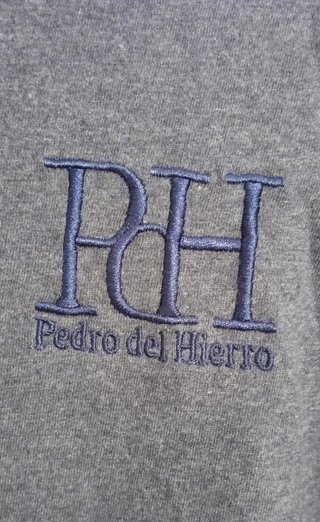 Camiseta Pedro del Hierro gris manga larga