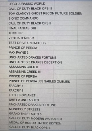 Lote 27 juegos PS3