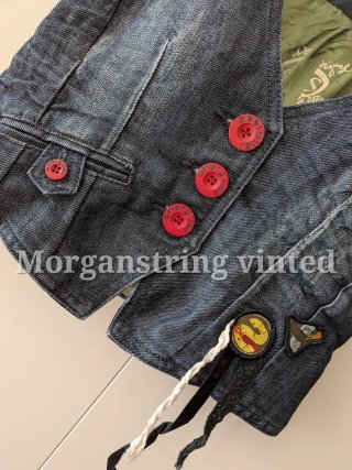 Chaleco vaquero Desigual Y2K Denim bordado parches
