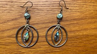 Pendientes largos plata