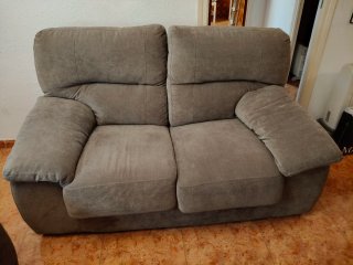 Conjunto Sofás 3+2 Plazas Beige/Gris
