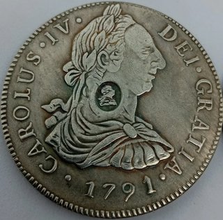 🇪🇦 3 MONEDAS 8 REALES RESELLO CHELINES