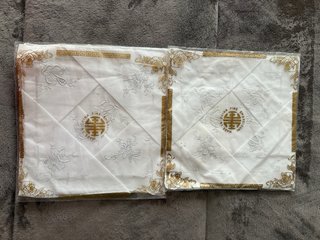 Sciarpe ricamate bianche da donna